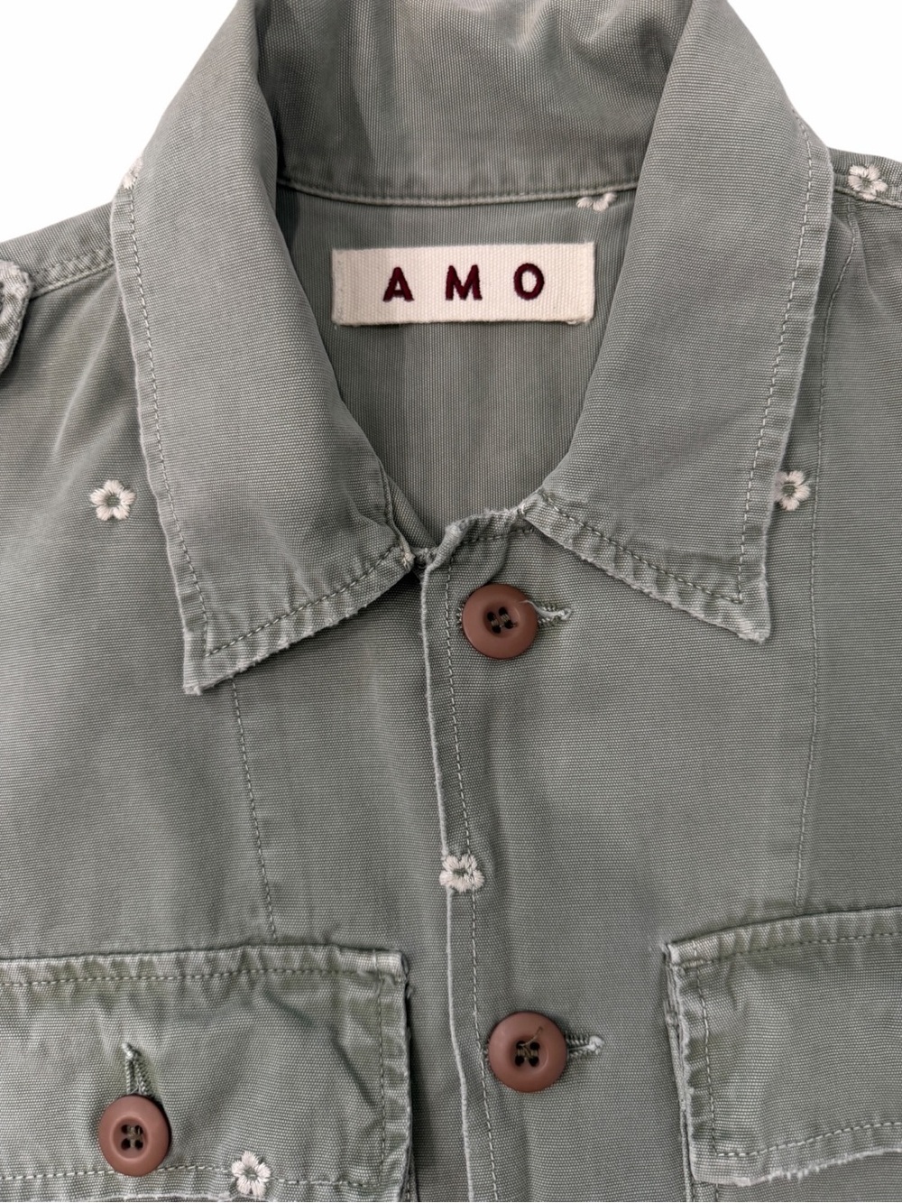 AMO Shirt Surplus Jacket w/ Daisy floral - Picture 9 of 10